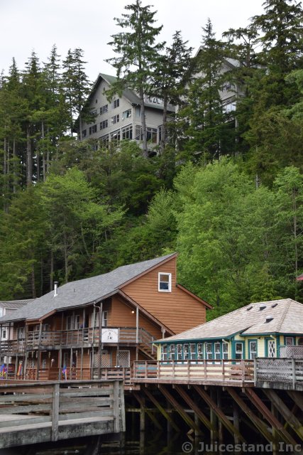 Creek Street & Cape Fox Lodge Above
