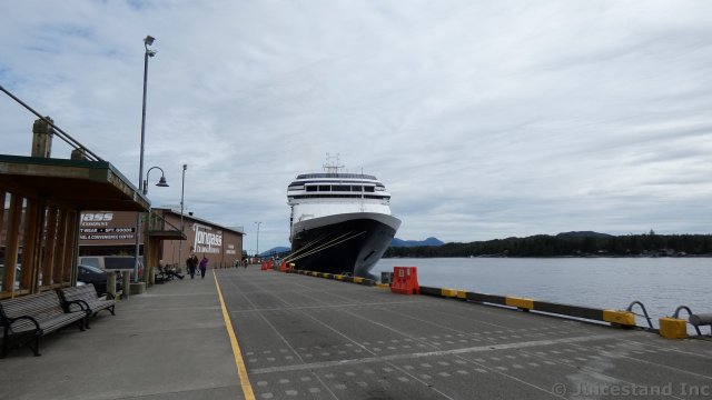 Cruise Ship Docked Next to Tongass Trading Co Ketchikan Alaska
