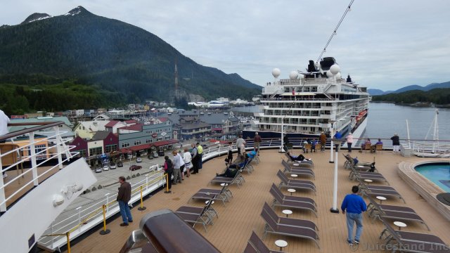 Cruise Ship Leaving Ketchikan Alaska
