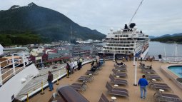 Cruise Ship Leaving Ketchikan Alaska