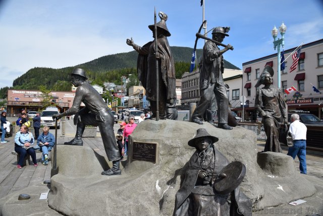 The Rock Statues at Ketchikan Alaska Cruise Terminal