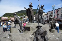 The Rock Statues at Ketchikan Alaska Cruise Terminal
