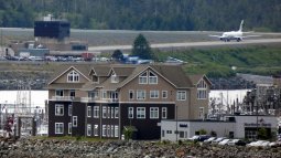 Airplane on Runway at Ketchikan Airport