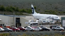 Alaska Airlines Plane at Ketchikan Airport