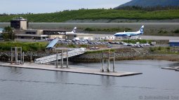 Ketchikan Airport with Seaplane Docks
