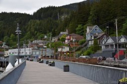 Benches on Water Street Boardwalk Ketchikan