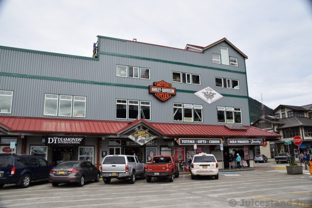 Harley Davidson & Diamonds International on Front St Ketchikan Alaska
