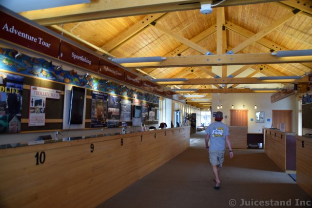 Inside Ketchikan Visitor's Center
