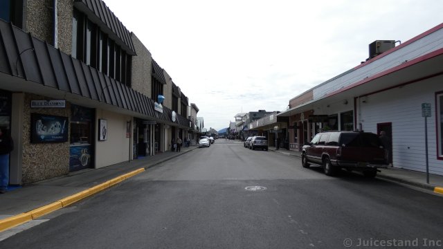 Looking South East on Main Street Ketchikan Alaska