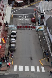 Mission Street in Ketchikan Alaska Viewed from Above