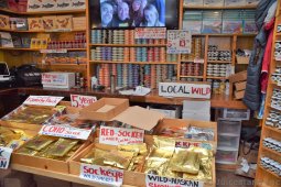 Smoked Salmon For Sale inside Market Cafe Ketchikan Alaska