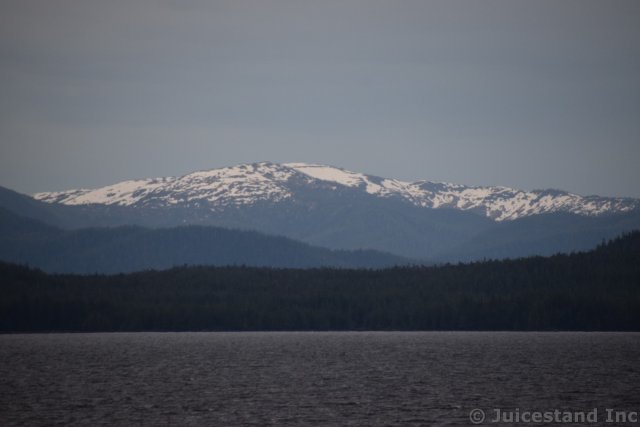 Snow Peaked Moutains and Alpine Forests near Ketchikan Alaska
