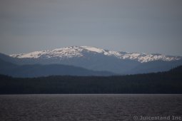 Snow Peaked Moutains and Alpine Forests near Ketchikan Alaska