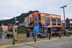 Stalls and Shops on Front St Ketchikan Alaska
