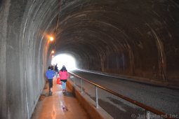Walking in the Front St Tunnel Ketchikan