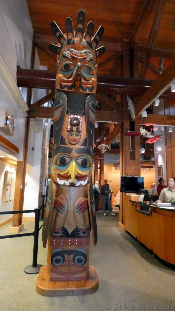 Totem Pole at Ketchikan Tongass National Park Museum
