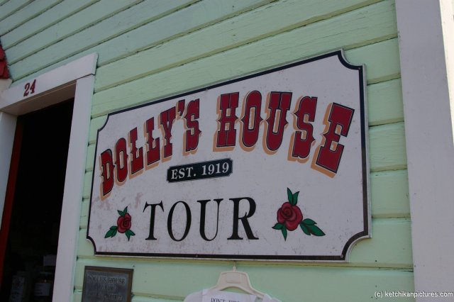 Dolly's House est. 1919 Tour sign in Ketchikan Alaska.jpg

