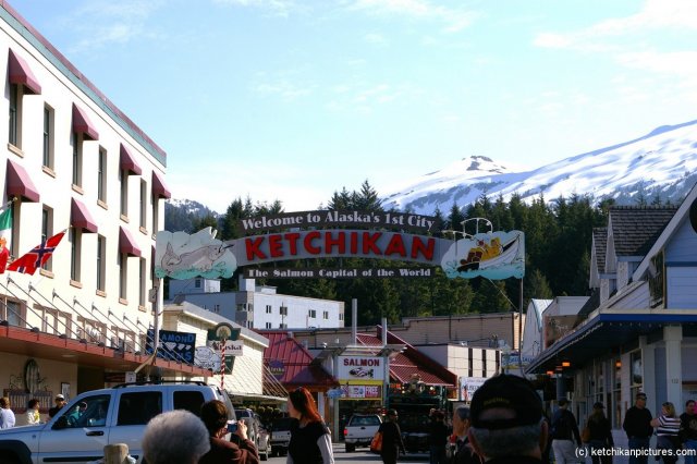 Welcome to Alaska's 1st City Ketchikan The Slamon Capital of the World sign.jpg
