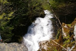 Rainbow waterfall in Ketchikan Alaska.jpg