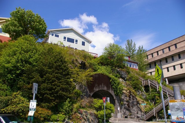 Tunnel and houses in Ketchikan.jpg