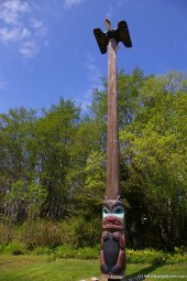 Animals totem pole with Eagle on top in Ketchikan.jpg